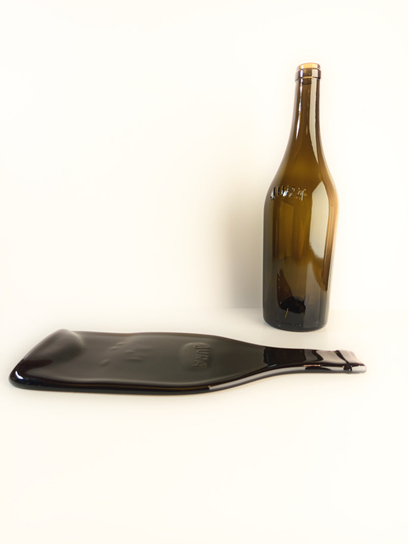 Plateau apéro bouteille de vin du Jura fondue - Artisanat français