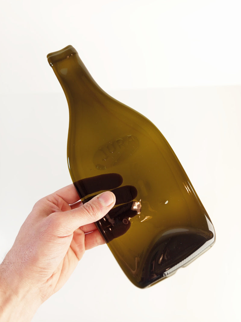 Plateau apéro bouteille de vin du Jura fondue - Artisanat français