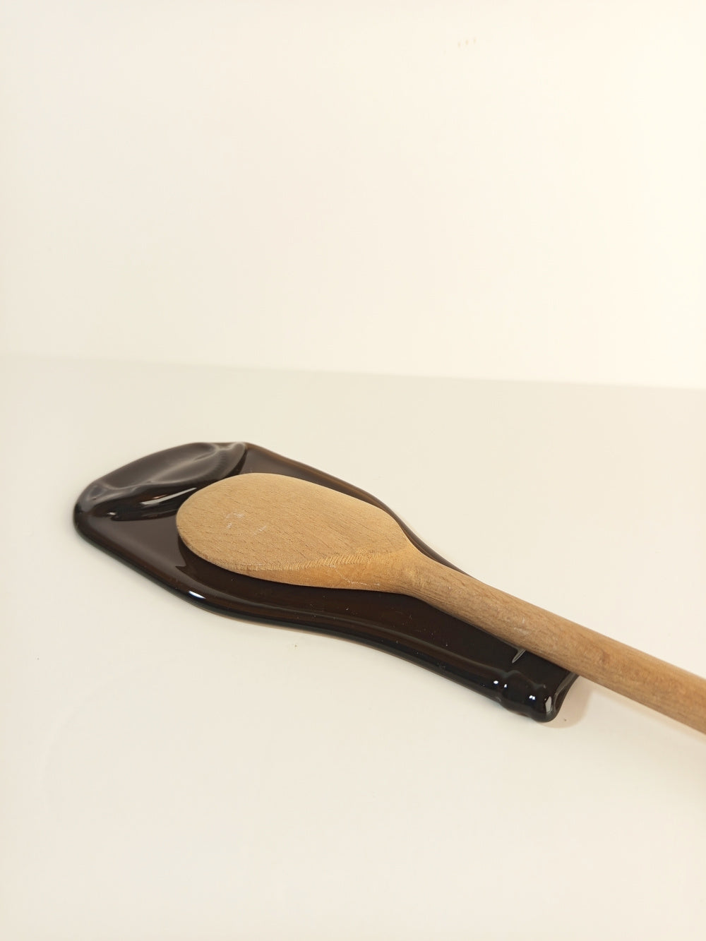 Repose-cuillère Artisanal en Bouteille Leffe Recyclée – Brune