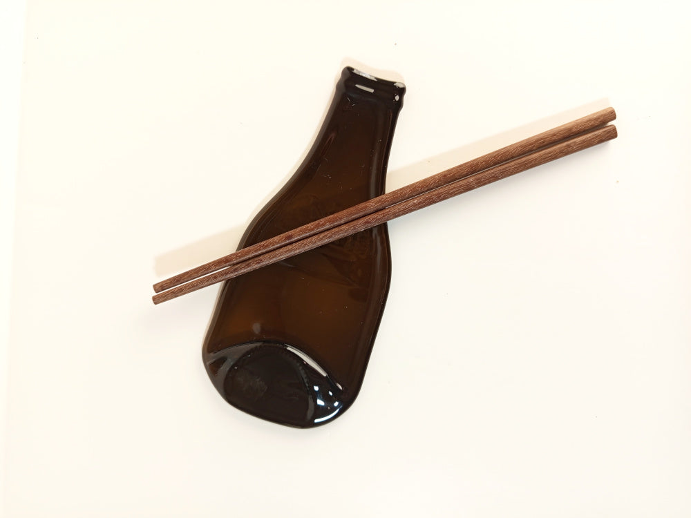 Repose-cuillère Artisanal en Bouteille Leffe Recyclée – Brune